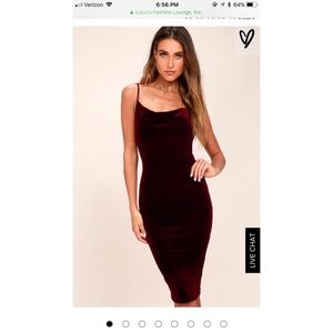 Adorable velvet dress worn once!!!